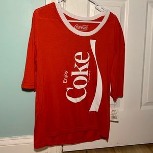red coca cola t shirt